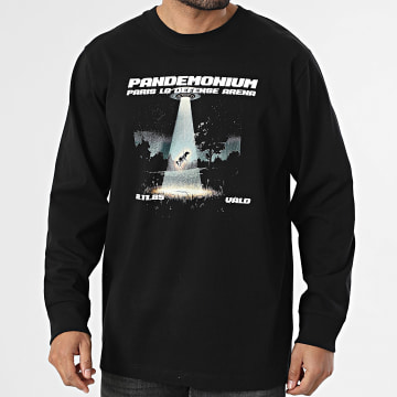 Vald - Tee Shirt Manches Longues Cow Noir