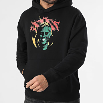 Vald - Sweat Capuche Relaxed Reptivald Noir