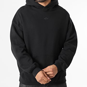 Adidas Originals - Sweat Capuche A Bandes Essential JC9572 Noir