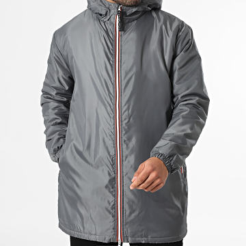 Paname Brothers - Parka mit Kapuze Sacha Long Anthrazitgrau