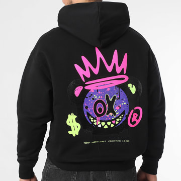 Teddy Yacht Club - Sweat Capuche Relaxed Vision Noir