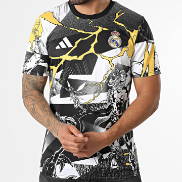 Adidas Sportswear - Maillot De Foot Real Madrid JZ9018 Noir Blanc Jaune