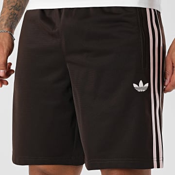 Adidas Originals - Short Jogging A Bandes Firebird KE1373 Marron Rose