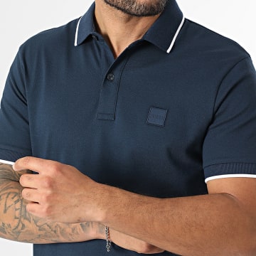 BOSS - Polo Manches Courtes Slim Passertip 50507699 Bleu Marine
