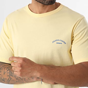 Jack And Jones - T-Shirt College Logo Geel