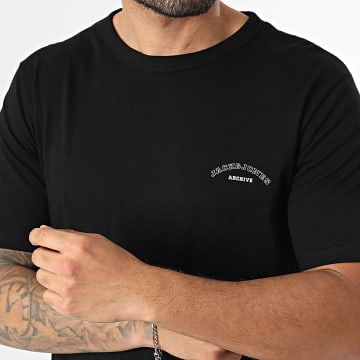 Jack And Jones - T-Shirt College Logo Zwart