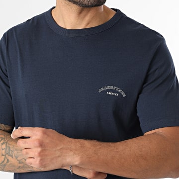 Jack And Jones - T-Shirt College Logo Marineblauw