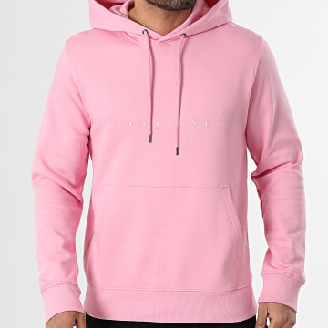 Jack And Jones - Hoodie Met Cap Star Roze