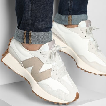 New Balance - Baskets 327 U327LZ White Beige