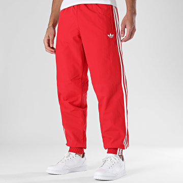 Adidas Originals - Pantalon Jogging A Bandes Firebird Woven KE1369 Rouge Blanc