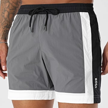 BOSS - Badehose Tendenzen Remy 50534321 Grau Anthrazit Weiß Schwarz