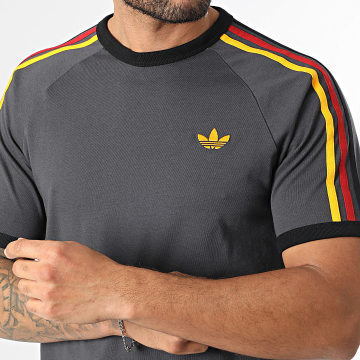 Adidas Originals - Tee Shirt A Bandes 3 Stripes KC8637 Gris Anthracite