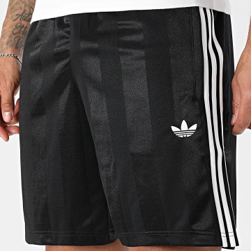 Adidas Originals - Short Jogging A Bandes 3 Stripes KE3594 Noir Blanc