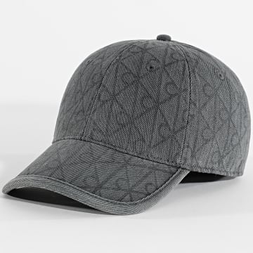 Calvin Klein - Casquette Denim Emblem Burnout Patch 5048 Gris Anthracite
