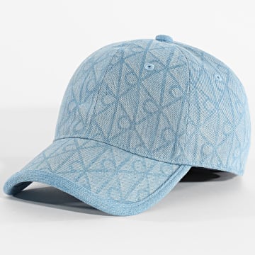 Calvin Klein - Casquette Denim Emblem Burnout Patch 5048 Bleu Clair
