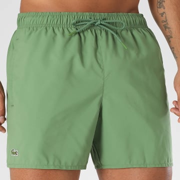 Lacoste - Zwemshort Logo Geborduurd Krokodil Groen