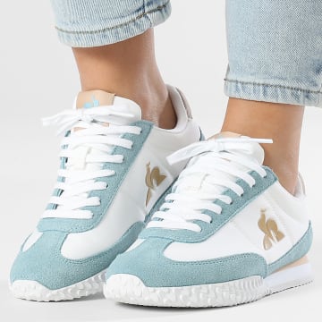 Le Coq Sportif - Zapatilla Mujer Veloce I W 2410712 Blanco Óptico Azul Cristal