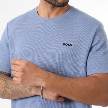 BOSS - T-Shirt Waffle 50535891 Azzurro Chiaro