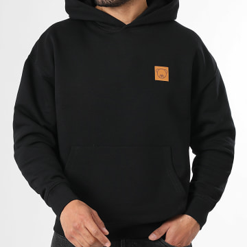 Teddy Yacht Club - Sweat Capuche Relaxed Brown Box Noir