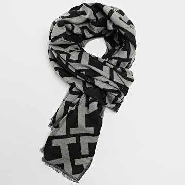 Tommy Hilfiger - Echarpe Monogram Heavy 8051 Noir Gris