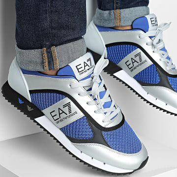 EA7 Emporio Armani - Zapatillas 7X000334-AF18610 Plata Mar Turco Negro