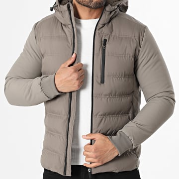 Frilivin - Doudoune Capuche V78 Taupe