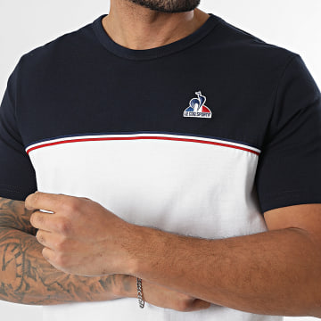 Le Coq Sportif - T-Shirt 2610118 Blu Marino Bianco