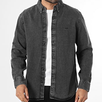 Levi's - Camisa de Manga Larga A7210 Negro Jaspeado