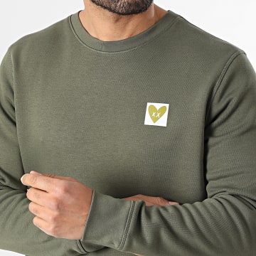 Luxury Lovers - Sweat Crewneck Heart Box Vert Kaki