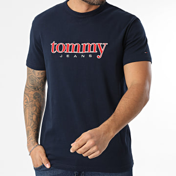 Tommy Jeans - Tee Shirt Applique Graphic 2719 Bleu Marine