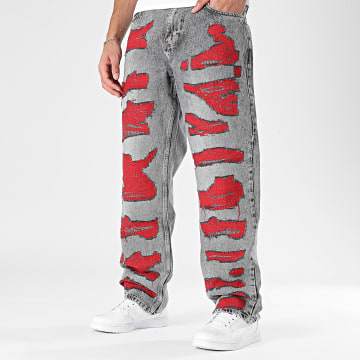 2Y Premium - Jean Relaxed Fit 293 Gris Rouge