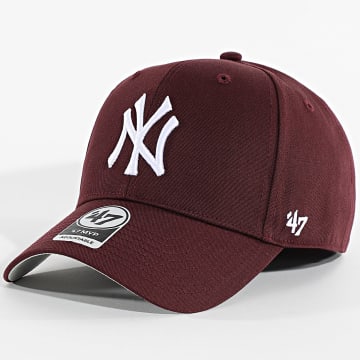 '47 Brand - Casquette MVP NY Yankees Bordeaux Blanc