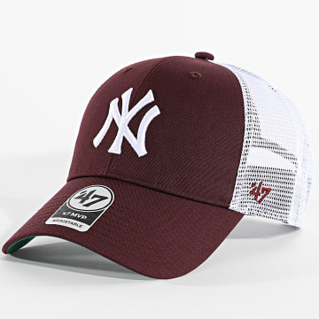 '47 Brand - Casquette Trucker MVP NY Yankees BRANS17CTP Bordeaux Blanc