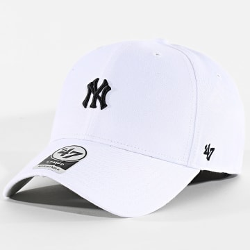 '47 Brand - Casquette MVP Mini Logo NY Yankees Blanc Noir