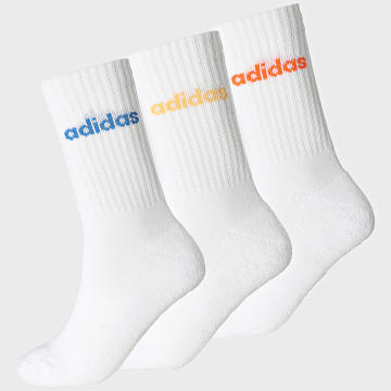 Adidas Performance - Pack de 3 Pares de Calcetines KD1717 Blanco Amarillo Azul Naranja