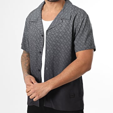 BOSS - Overhemd Korte Mouwen Vale 50534342 Grijs Zwart Gradatie