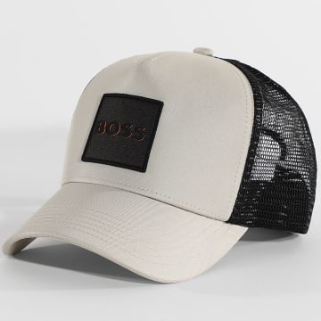 BOSS - Casquette Trucker Elliot 50535622 Beige Clair Noir