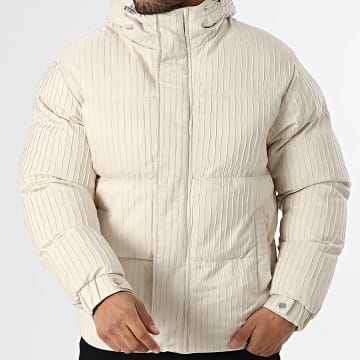 Frilivin - Doudoune Capuche Texturée T76 Beige Clair