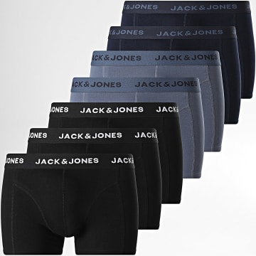 Jack And Jones - Set van 7 Boxers Jeremiah Solid Zwart Marine Grijs Blauw