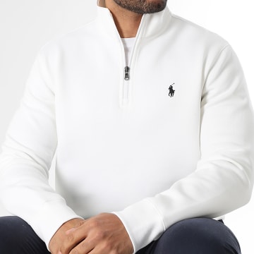 Polo Ralph Lauren - Sweat Col Zippé Original Player Beige Clair