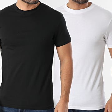 Classic Series - Pack di 2 T-Shirt Palma Nero Bianco