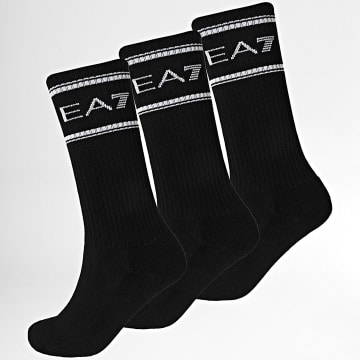EA7 Emporio Armani - Lot De 3 Paires De Chaussettes 7X000381-AF18572 Noir Blanc