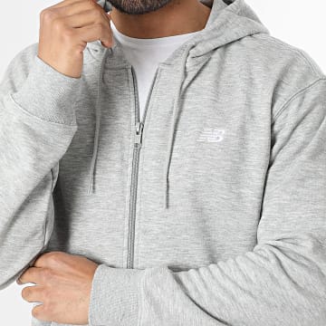 New Balance - Sweat Zippé Capuche MJ41501 Gris Chiné