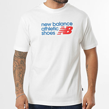 New Balance - Tee Shirt Relaxed Fit MT51900 Beige Clair