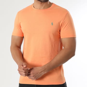 Polo Ralph Lauren - T-Shirt Original Player Custom Slim Fit Orange Grün