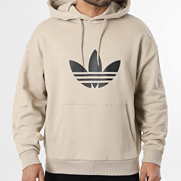 Adidas Originals - Sweat Capuche Oversize Large Trefoil KE0878 Beige