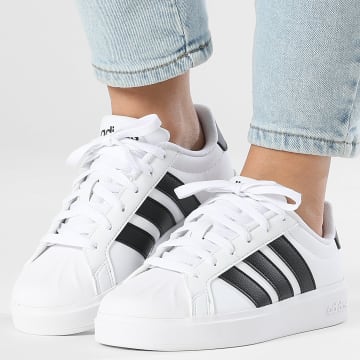 Adidas Performance - Zapatillas Mujer Streettalk J JQ6146 Calzado Blanco Negro Core