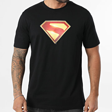 Superman - Tee Shirt Oversize Superman New Black Front Color Noir