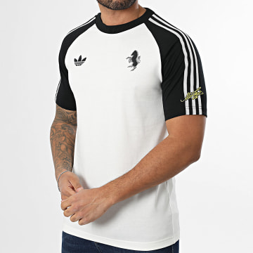 Adidas Sportswear - Tee Shirt A Bandes Juventus KB4448 Blanc Noir