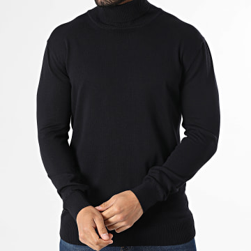 Classic Series - Jersey cuello alto 003 Azul marino oscuro